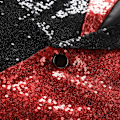 Pikkukuva 3 / 5: Sekvenssomisteinen Glitter-Blazer Miehille Yksi Napin Huippukaulus Smoking Takki Musta ja Punainen black and red S