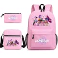 KPop Demon Hunters Backpack Students School Bag Pencil Case Shoulder Bag 3-piece Set _a A Pink-FA- Pink Style B
