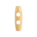 Miniatyrbilde 4 av 4: Vippknappar i tre, 50 stk/lot Horn Vippknappar 2 hull Coat Duffel Retro Craft Hornknapper