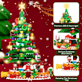 Miniatyrbild 4 av 7: Adventskalender 2024 Vuxen Tonåringar Pojkar Flickor, 24 I 1 Julgran Byggstenssats, 24-Dagars Julnedräkningskalender Byggleksaker med LED-Ljus