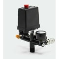 Miniatyrbillede 3 af 5: Trykregulator med trykvakt til kompressor Trykvakt med 2 displayer