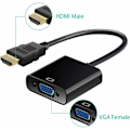 Miniatyrbilde 4 av 5: (Svart) HDMI till VGA, HDMI till VGA-adapter, Active 1080P HD Video C