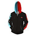 Pikkukuva 1 / 2: My Hero Academia Todoroki Shoto Cosplay -huppari, vetoketjullinen takki - Musta Black with zipper L