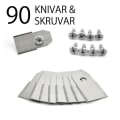 Pikkukuva 1 / 3: 90 kpl Terälehtiä / Terät Husqvarna Automowerille, Gardena