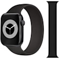 Miniatyrbillede 1 af 6: Elastisk Sportsarmbånd Apple Watch 38/40/41mm - Sort Black Medium