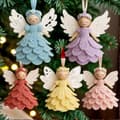 DIY Engel Dekorativt Hæklesæt Til Juletræ Eller Julepynt-FA-