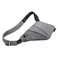 Pikkukuva 9 / 10: Pieni Sling-laukku Lompakko Anti-varkaustasku Olkalaukku Mies Nainen Crossbody Bag harmaa Left Side gray