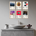 Miniatyrbilde 3 av 5: 6-pak Kanye West albumposter Ye The College Dropout Yeezus Graduation Late Registration Utskrifter Cover Veggkunst Dekor Fans Musikkelsker Gaver