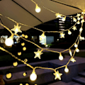 Miniatyrbillede 4 af 5: Gazebo Lights Globe String Lights Ferie Lys Kæde Bold LED S