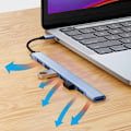 Pikkukuva 2 / 8: Multi 7-portin jakaja, nopea 5 Gbps, PC:lle ja tietokoneille USB