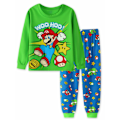 Miniatyrbild 3 av 4: 1 Set Barn Pyjamas Super Mario Långärmad Tröja Set Nattkläder B