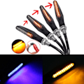 Miniatyrbild 3 av 5: 2 st Universal Blinkande Motorcykel LED Blinkers Gult