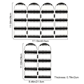 Miniatyrbillede 3 af 10: Ørestik Display Holder Ørestikke Display Stativ CLEAR 4 FANS klar 4 fans clear