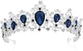 Kristall bröllopskrona Tiara Princess Tiara Tiara Brud Hår