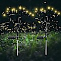 Miniatyrbild 2 av 5: 1 st 10 huvud solcellslampor Firefly, 10 LED utomhus vattentäta solenergi svajande trädgårdslampor