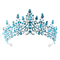 Miniatyrbilde 8 av 8: Legering Krone Bryllup Tiara Krystall Rhinestone Krone FLERFARGET Multicolor