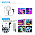 Miniatyrbillede 10 af 10: 10M - 20-Key Musik LED-Strips - APP-styring - Musikstyringsboks MultiColo multicolor 10m 20-key music led strip 18LED/m