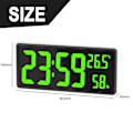 Miniatyrbilde 3 av 7: Stor digital veggklokke med digitalt display
