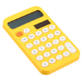 Pikkukuva 1 / 4: Pöytälaskin, 12-numeroinen suuri LCD-näyttö, vakiotoiminto, pöytälaskin, kannettava söpö laskin kotitoimistoon, keltainen Yellow
