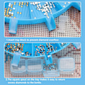 Miniatyrbilde 4 av 5: Diamantmaleri-arrangør, paletthylla blue