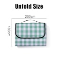 Pikkukuva 2 / 5: Kannettava piknikviltti Extra Large Ulkoilma Hiekka- ja Vettähylkivä Vihreä Neliö green square 180*200cm