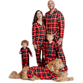 Pikkukuva 1 / 3: Perhe-joulupyjamat - Jouluinen Vanhemmat-Lapset Yöpuvut Pyjamajuhliin Lahjoiksi MEN XL