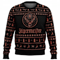 Miniatyrbild 1 av 2: Bebetter Jagermeister Karneval Jultröja Pullover Herr 3D Swe Orange Orange 5XL