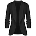 Miniatyrbillede 5 af 5: Jakke med Jerseykrave, Langærmet, Slim Fit, Damemode, Kort Jakke M