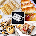 Miniatyrbilde 3 av 5: 12 stk rustfrie stålrør til cannoli for pannekaker, kremer og pannekaker