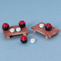 Miniatyrbillede 1 af 5: 1/12 Dukkehust Miniatyr Retro Vinflaske Dukkehust Simuleret Flik