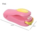 Miniatyrbild 1 av 6: Minilamineringsmaskin Manuell förslutningsklämma Lödning Bärbara thermal Vakuumförsegling Plast Stängpåse Matsparare Pink 02