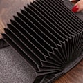 Pikkukuva 5 / 7: Dam Lyxkorthållare Kort Lompakko Mini PU Kirjekuori Lompakko Multi Pieni Multi Clutch-laukku Black2