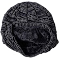 Miniatyrbillede 3 af 5: Strikket hue til mænd Chalier Winter Beanie Varmt hue med sort