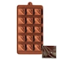 Miniatyrbild 1 av 2: Fyrkantiga Praliner Silikonform Chokladform Pralinform Form för Chokladpraliner brown 60