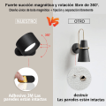 Miniatyrbillede 3 af 3: LED indendørs væglampe USB niveau 3 Lysstyrketemperatur