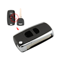 Miniatyrbillede 1 af 4: Nøglehus til fjernbetjening, foldbar og ubeskåret blad, til Mazda 2 3 6 323 626 Updated Folding Key
