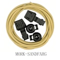 Miniatyrbillede 1 af 11: Elastiske Snørebånd (Inkl. Lås) Længde: 100cm Mörkt Sandfärgad