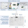 Pikkukuva 4 / 5: Kyltermometer Digital kyltermometer, 2 set Digital vattentät kyl-frystermometer med lättläst LCD-skärm (vit-2)