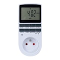 Miniatyrbilde 2 av 5: Digitale programmerbare stikkontakter (2-pakning) med daglig/ukentlig digital timer, LCD-skjerm, tilfeldig tyveribeskyttelse, energisparende, 16A/3680W maks