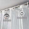Miniatyrbild 2 av 5: Extra lång genomskinlig duschdraperi 180x200cm, Transparent