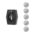 Miniatyrbillede 10 af 11: 5 stk genopladelige knapbatterier med Type-C batterilader Ladeadapter til LIR2032, 2025 og 2016 batteri Charger and LIR2025