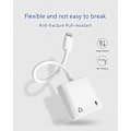 Pikkukuva 3 / 5: [2 in 1] Kuulokeadapteri iPhone 11:lle, Apple Lightning - 3,5 mm:n liitäntä Aux-äänidongle Kuulokkeiden autotarvikkeet Yhteensopiva äänikuulokeadapteri