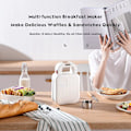 Miniatyrbillede 5 af 5: Mini Toastesmaskine med Non-Stick & Nem Rengøring Varmeplader (Rød)