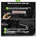 Miniatyrbillede 2 af 5: Bluetooth bil FM-transmitter MP3 USB sort Sort black one size