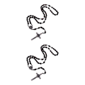Miniatyrbilde 1 av 5: 1/2/3/5 Träroskrans med korshänge för män och kvinnor 2Set