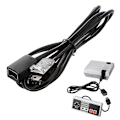 Miniatyrbillede 3 af 3: Kompatibel med Nintendo NES Classic Mini Forlængerledning Controller 3M black