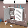 Miniatyrbillede 1 af 5: Stor trådløs Wifi Router Hylde Opbevaringsbokse Kabel Power Plus E