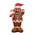 Miniatyrbilde 1 av 4: Julgrändsdekorasjon 1,5 M Pepperkakegubbe Juluppblåsbar Senior Snømann European standard