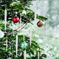 Miniatyrbilde 4 av 5: 24 stk. juleisboller julepynt akryl isboller julepynt gjennomsiktig hengende med krystall linje for vinduer krans juletre