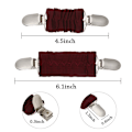 Pikkukuva 3 / 10: 2 kpl Fit Dress Cinch Clips Elastisen vaatteen kiinnike mekon kiristämiseen 2pcs wine red